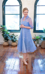Tea Length Dress - Sky Blue for the Mother of the Bride / Groom
