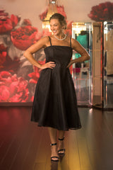 Tea Length Dress - Black for the Mother of the Bride / Groom