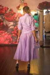 Classic Wrap Shirt - Lavender for the Mother of the Bride / Groom