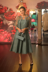 Tea Length Dress - Sage for the Mother of the Bride / Groom