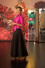 Classic Wrap Shirt - Fuchsia for the Mother of the Bride / Groom