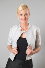 Silk Jacket - Silver