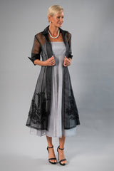 Organza Coat - Black for the Mother of the Bride / Groom