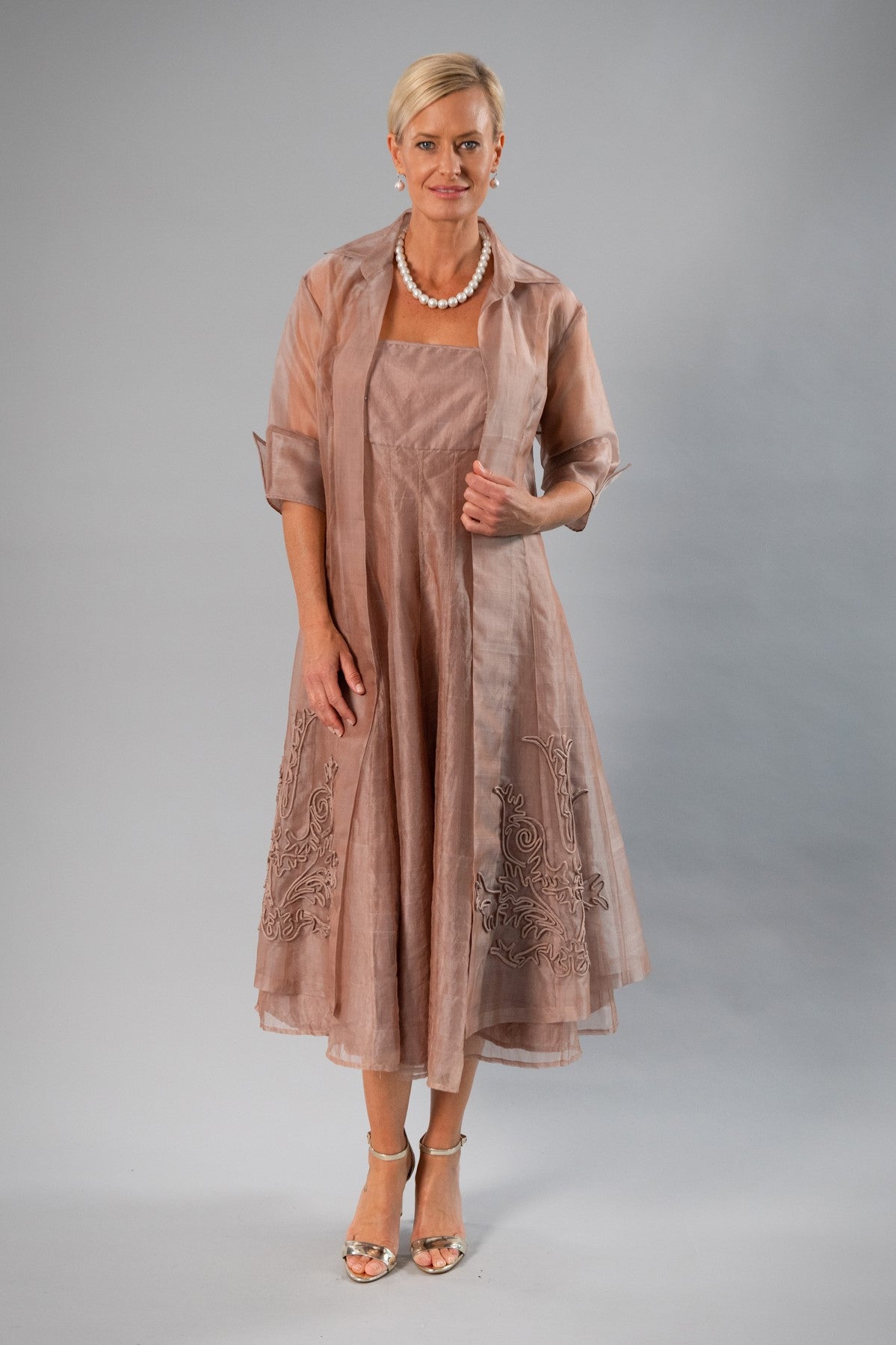 Organza Coat - Coffee for the Mother of the Bride / Groom