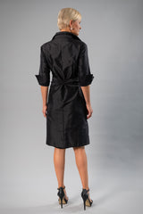 Cocktail Wrap Dress - Black for the Mother of the Bride / Groom