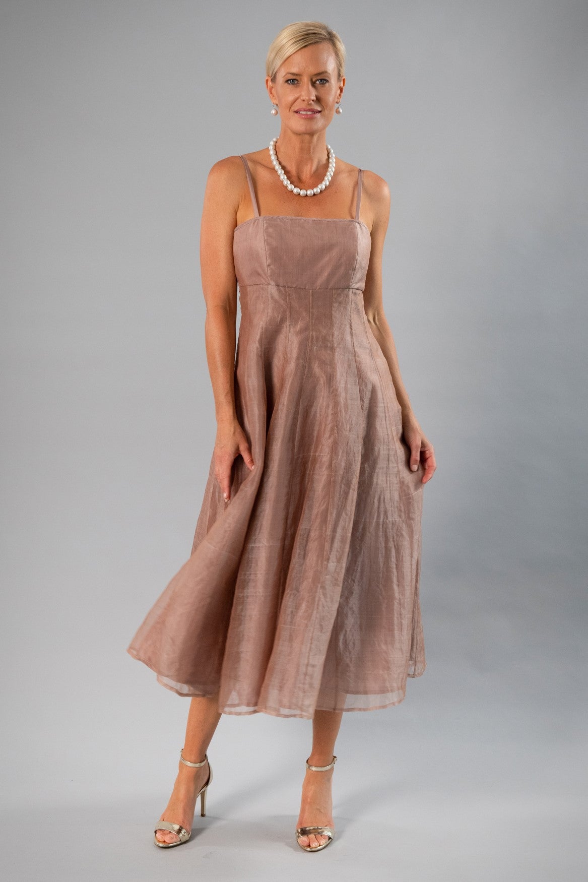 Living Silk US - Tea Length Dress - Mother of Bride & Groom Dresses