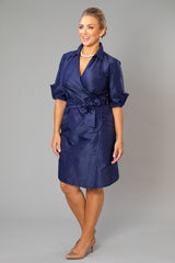 Cocktail Wrap Dress - Navy for the Mother of the Bride / Groom
