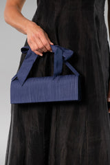 Clutch Pin Tuck - Navy Blue