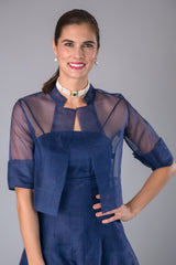 Organza Jacket - Navy for the Mother of the Bride / Groom