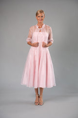 Organza Jacket - Soft Pink for the Mother of the Bride / Groom