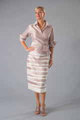 Zambi Skirt - Shell + Ivory for the Mother of the Bride / Groom