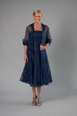 Organza Coat - Navy for the Mother of the Bride / Groom