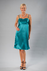 Cocktail Wrap Dress - Teal for the Mother of the Bride / Groom